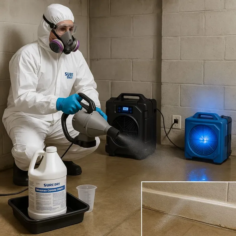 Sanitization and Odor Removal process in Wareham Center, MA
