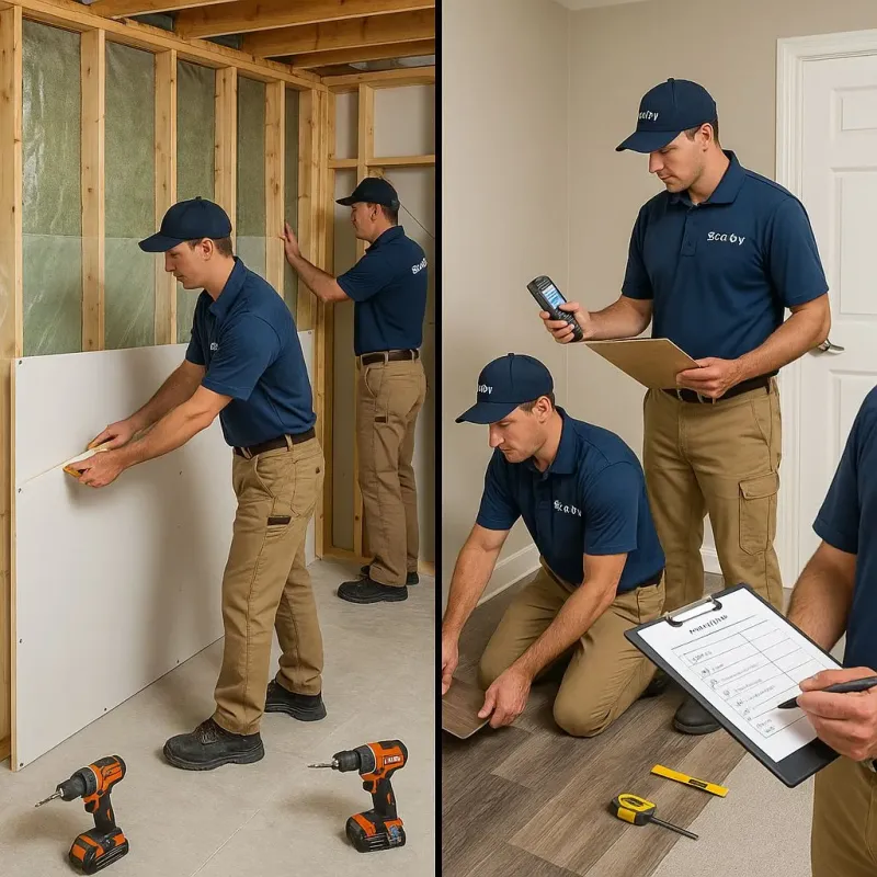 Repairs and Reconstruction process in Wareham Center, MA